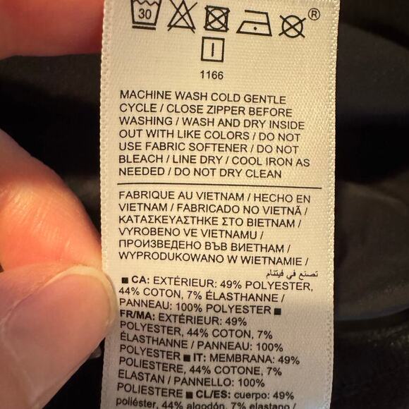 ATHLETA Triumph Hybrid Half Zip Sweatshirt Womens XL Black Athleisure Casual - Picture 12 of 15